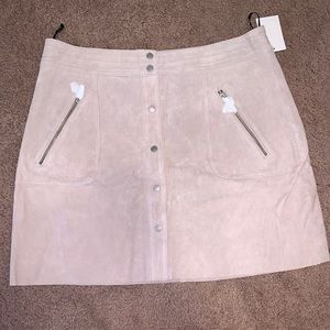 Tan Blank NYC Skirt